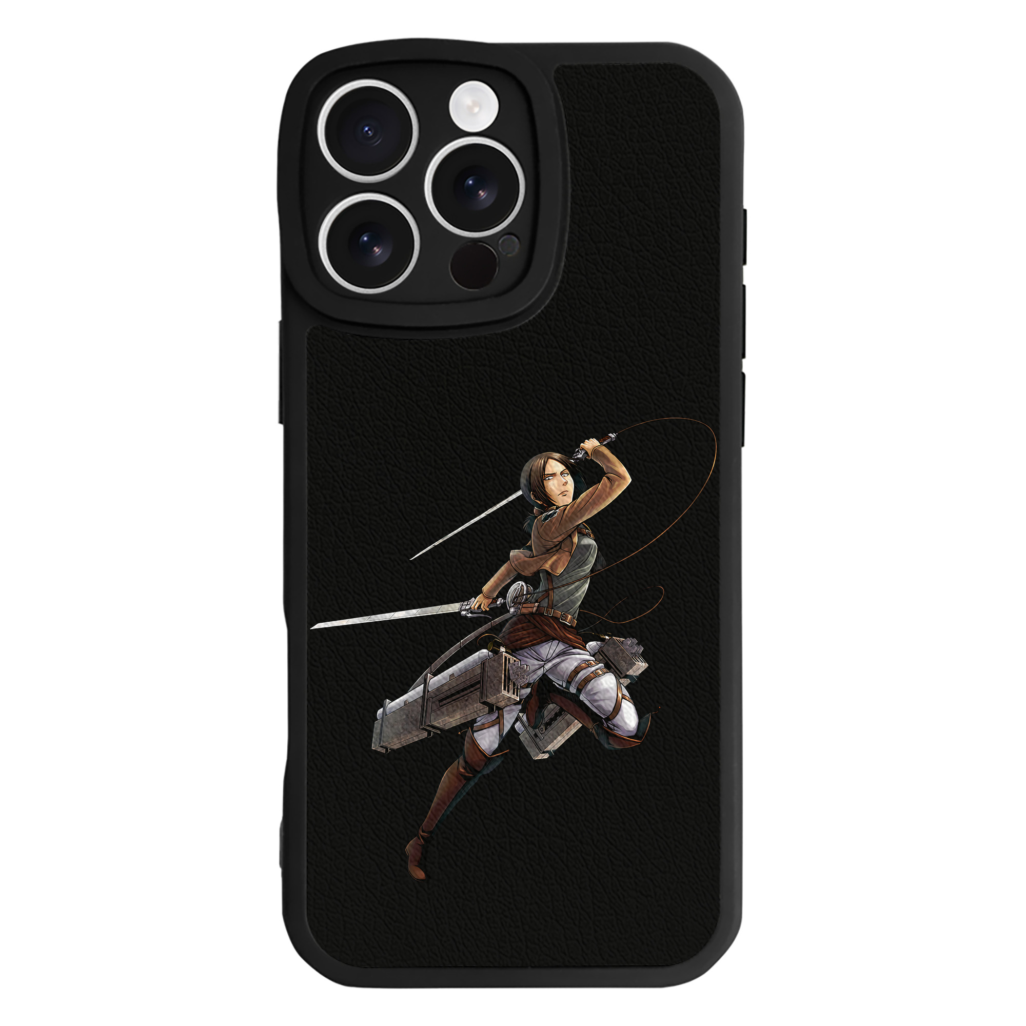 （画像用） 進撃の巨人 Attack on Titan 【iPhone 16シリーズ対応】シリコンスマホケース（レザー調） 材質：シリコン